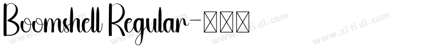 Boomshell Regular字体转换